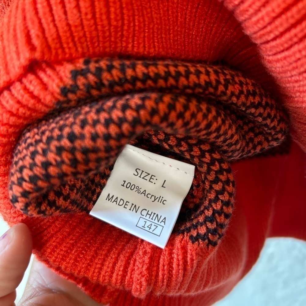 Orange Halloween Pumpkin Face Pattern Drop Should… - image 4